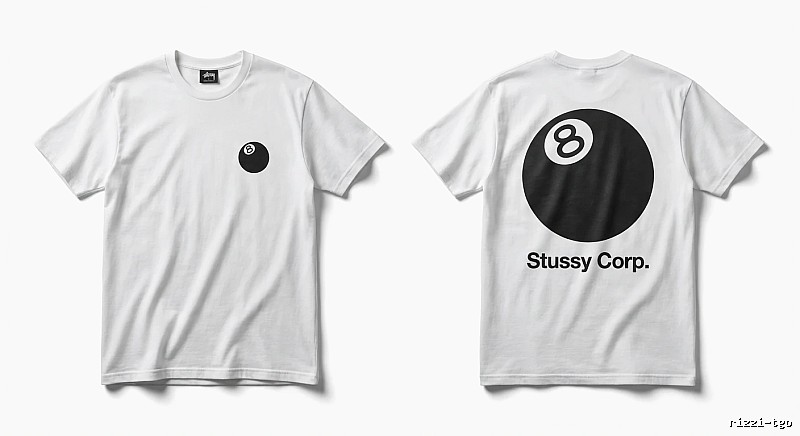Stussy Billiards Series White T-shirt