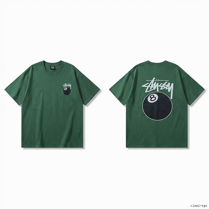 Stussy Black Eight Series Trendy and Cool Style T-shirt