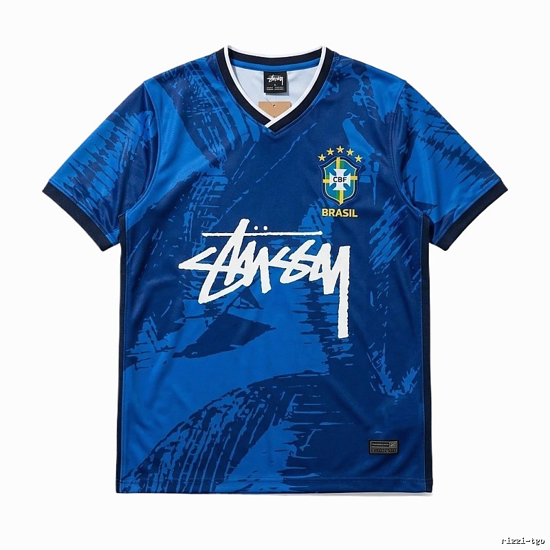 Stussy Brazilian-style blue jersey