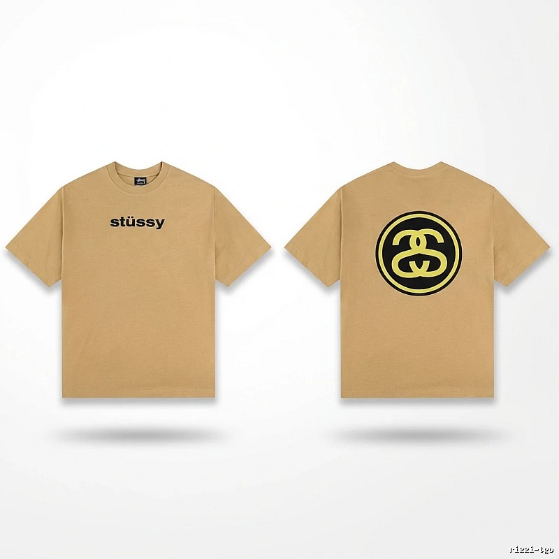 Stussy classic khaki short-sleeve