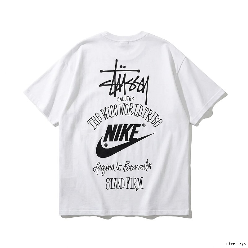 Stussy Co-branded Simple White T-shirt