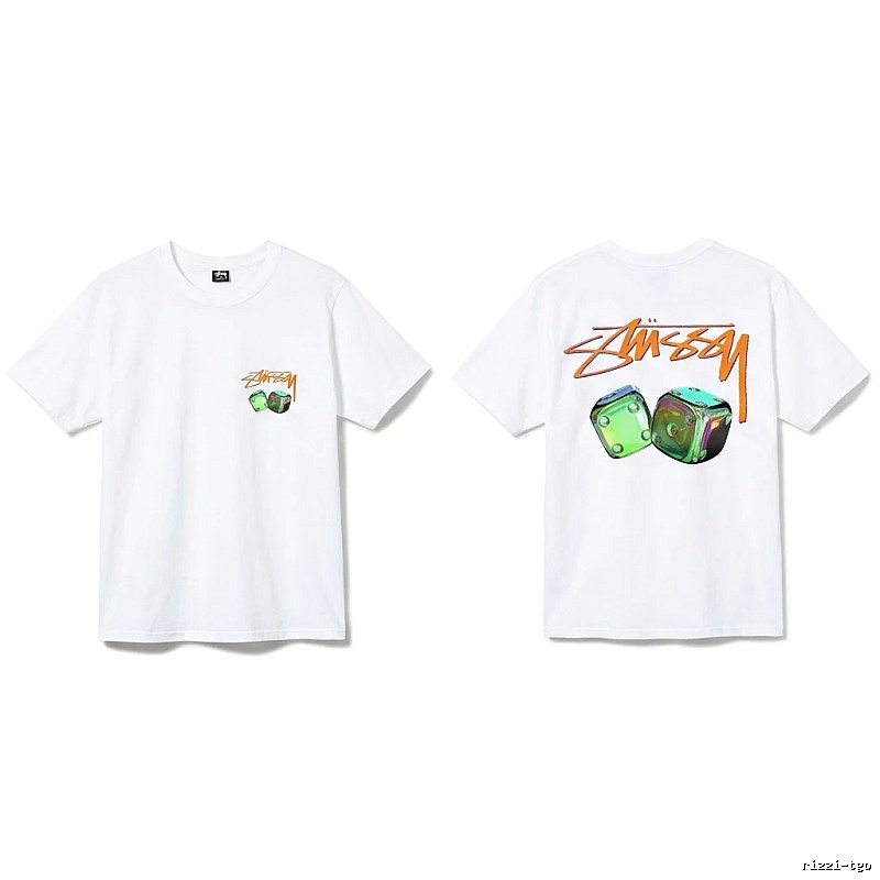 Stussy Dice Print Style White T-shirt