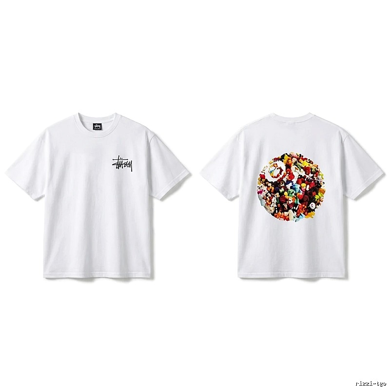 Stussy Graffiti Trendy White T-shirt