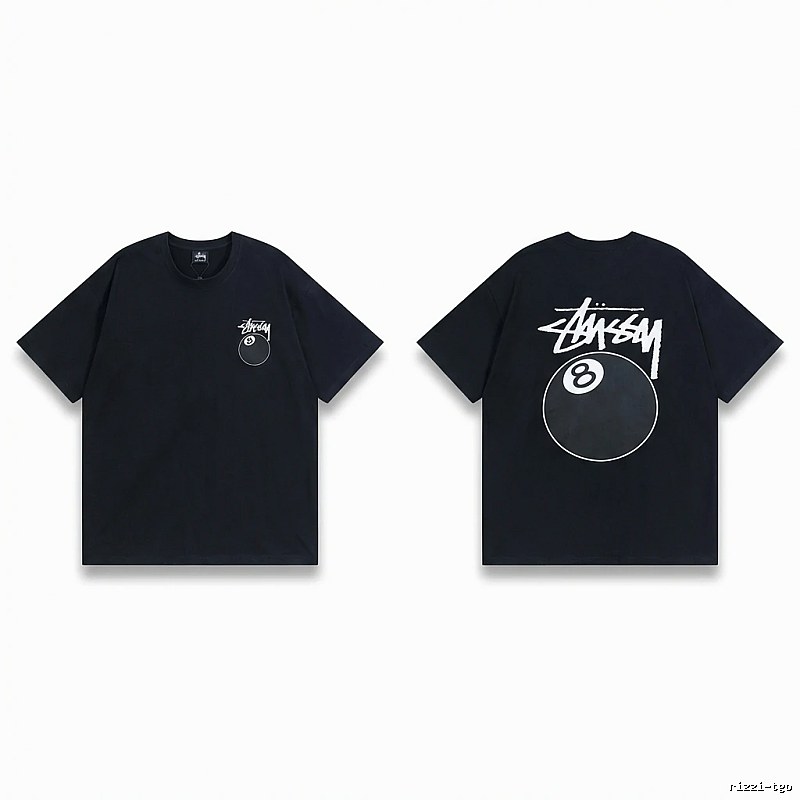 Stussy No.8 Ball Style Black T-shirt