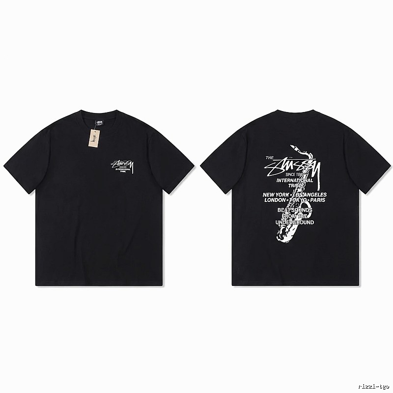 Stussy trendy and cool style black T-shirt