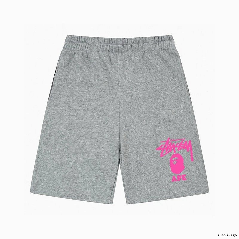 Stussy trendy brand gray shorts
