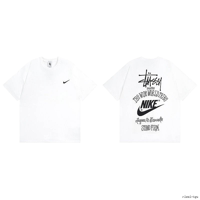 Stussy White Spider Graphic T-Shirt Poolside Style Logo