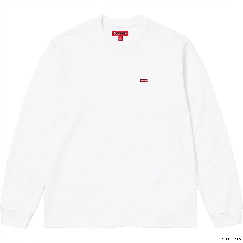 Supreme basic simple white long-sleeve