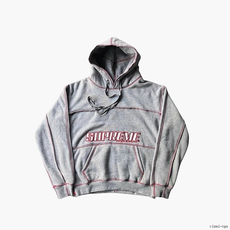 Supreme classic grey hoodie