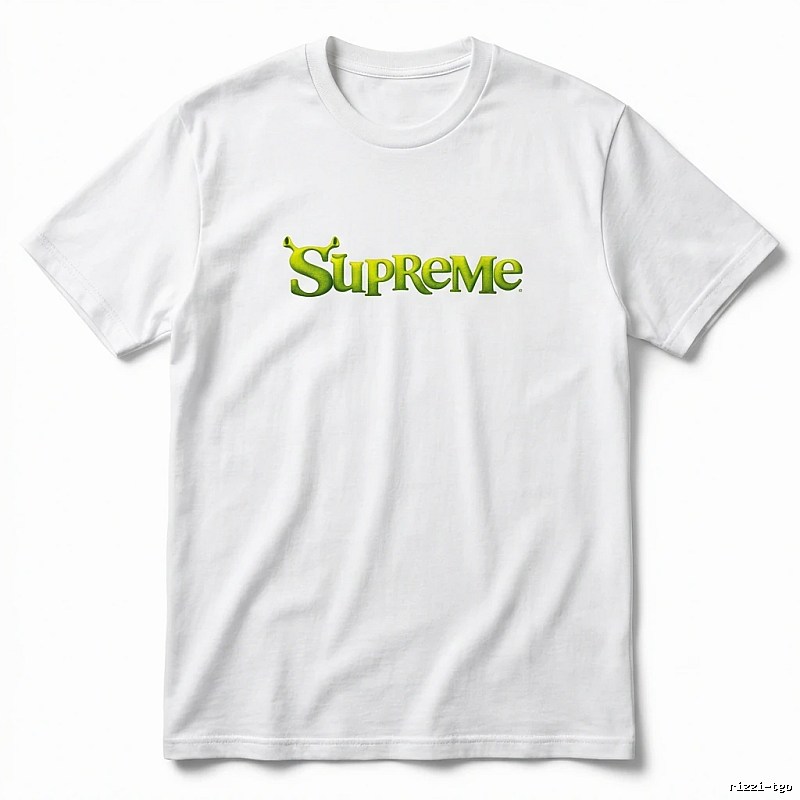 Supreme Fluorescent Green Trendy T-shirt