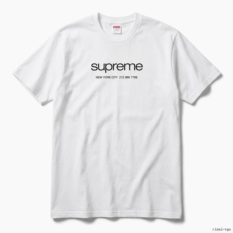 Supreme minimalist style white T-shirt