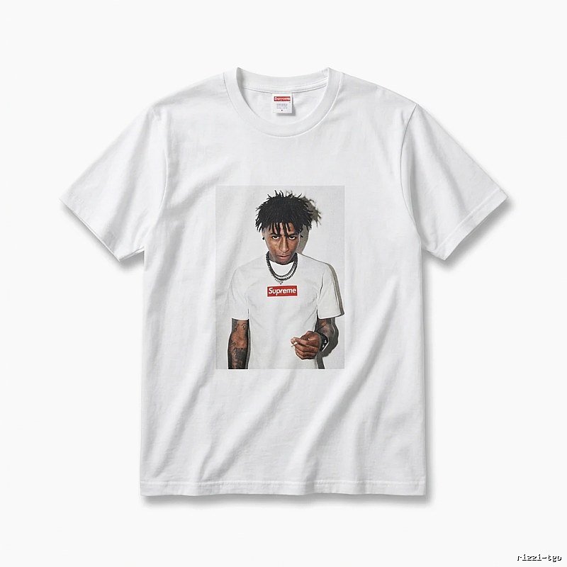 Supreme Portrait Print Style White T-shirt