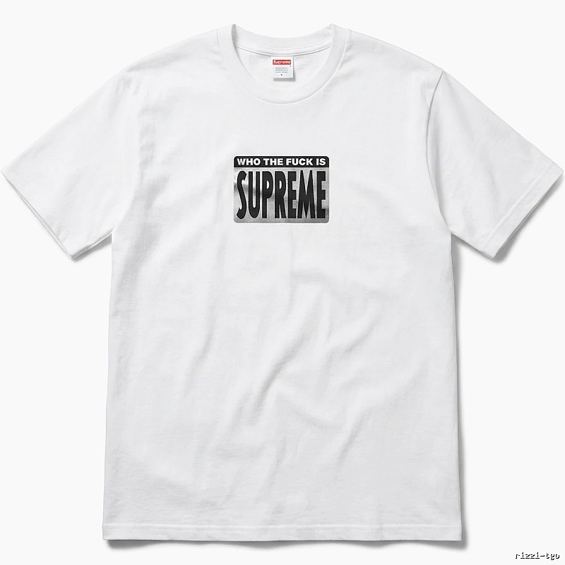 Supreme - printed trendy brand white T - shirt