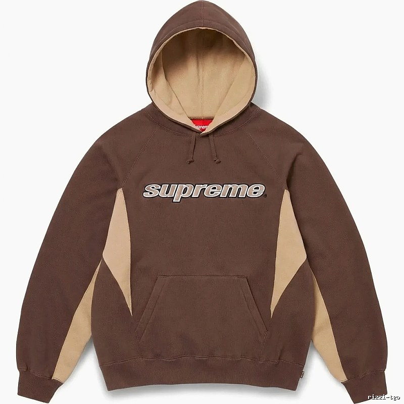 Supreme retro-style brown hoodie