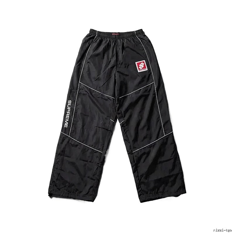 SUPREME sporty black long trousers
