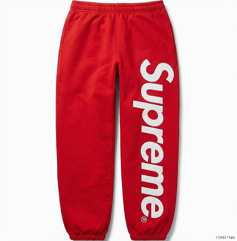 Supreme trendy brand red sweatpants