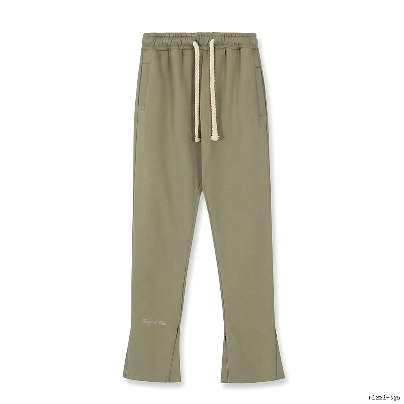 SynaWorld casual style olive green trousers