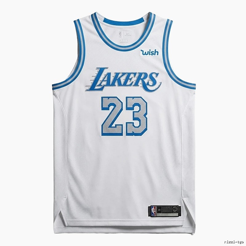 The No. 23 white jersey of the LBJ Lakers.