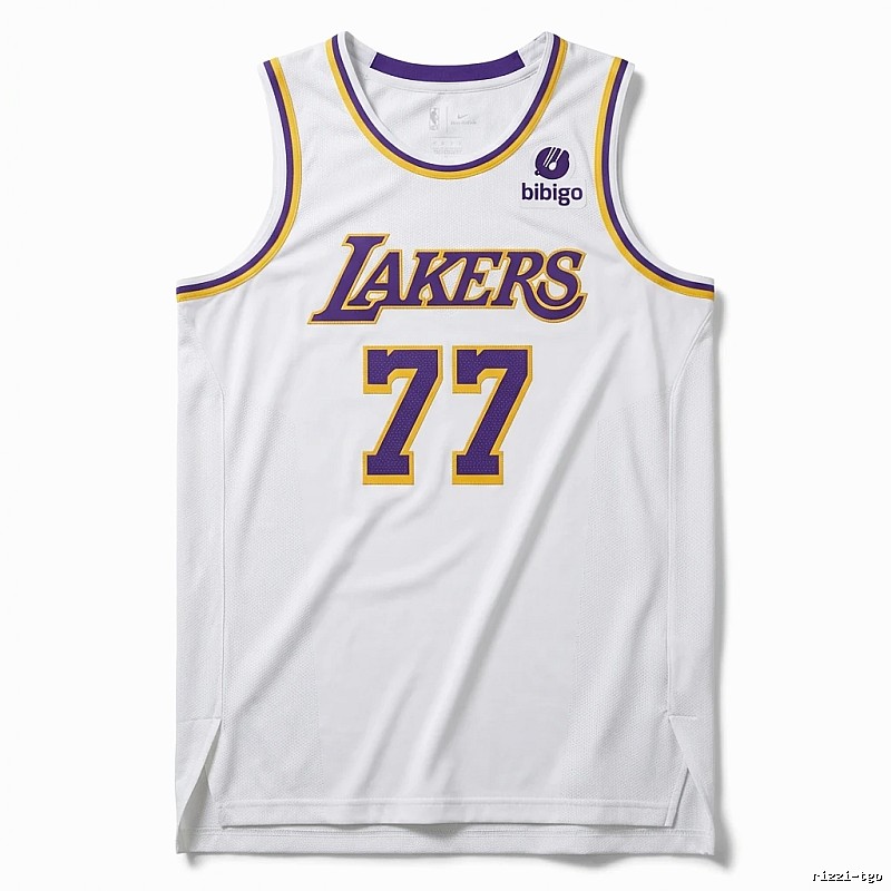 The No. 77 white basketball jersey of the Mavericks.