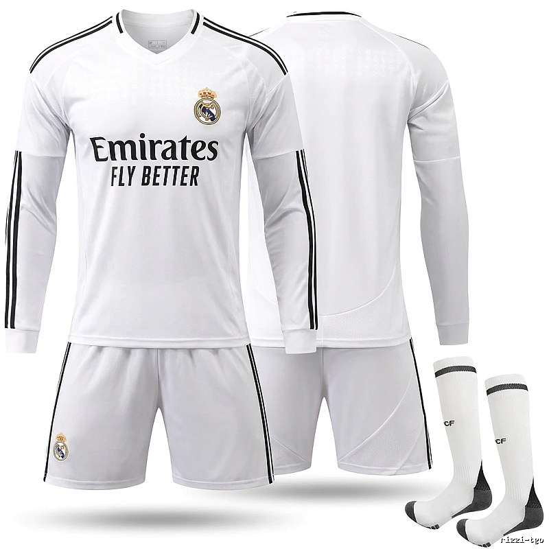 The white sporty jersey of Real Madrid.