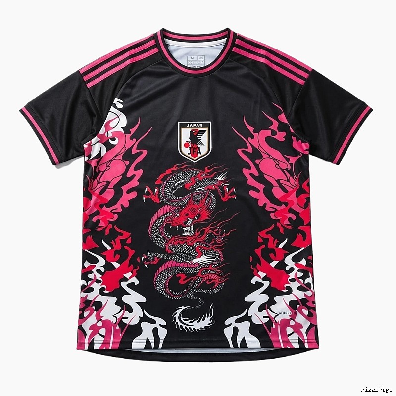 Tokyo Ghoul Dragon Pattern Black and Red Trendy T-shirt