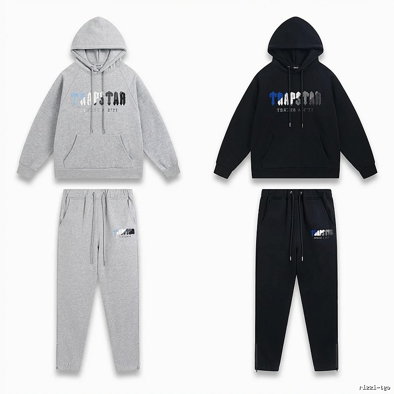 Trapstar Casual Style Grey-Black Suit