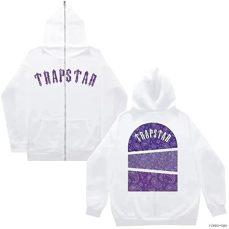 Trapstar Daily Graphic zip hoodie Black Zip Pink for City Outfits