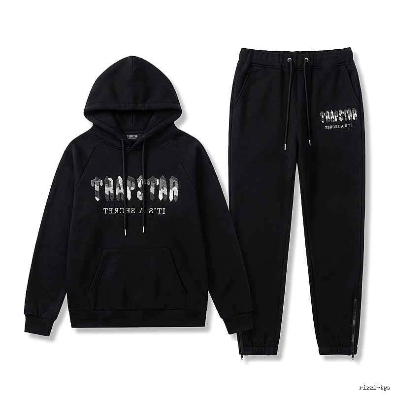 Trapstar letter-style black sweatshirt
