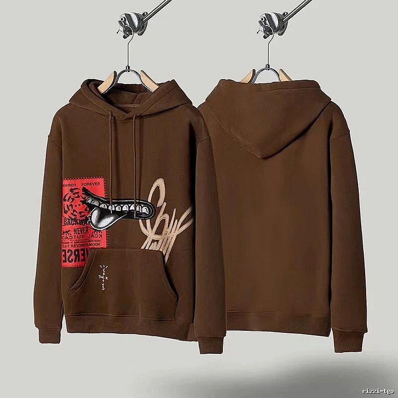 Travis Scott Streetwear Graphic hoodie Green Printed Graphics with Logo Accent