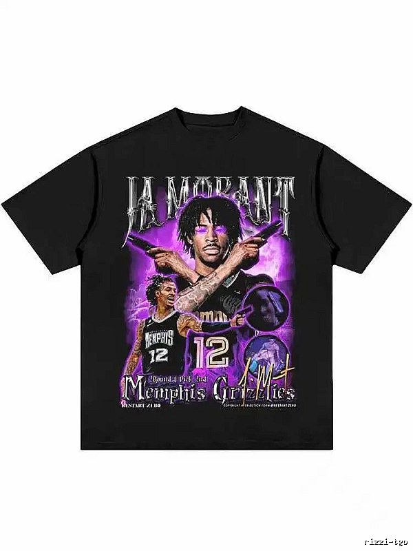Tupac Sport Portrait graphic T-shirt Black Tupac Collage for Collection Drops