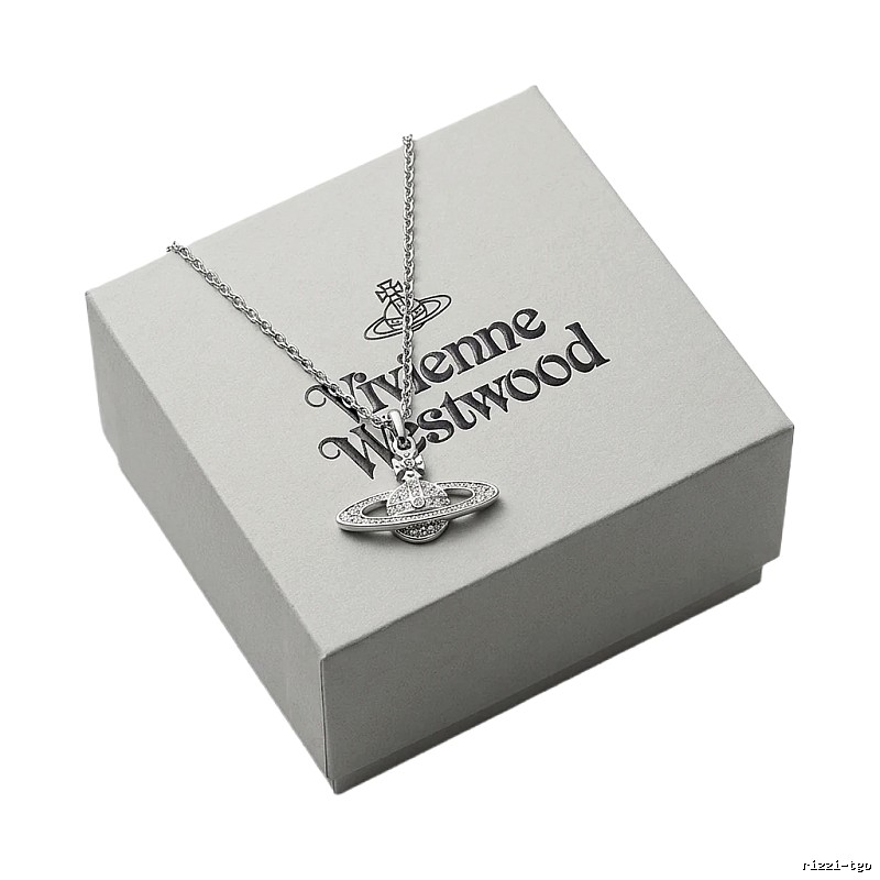 Vivienne Westwood Saturn Silver Necklace