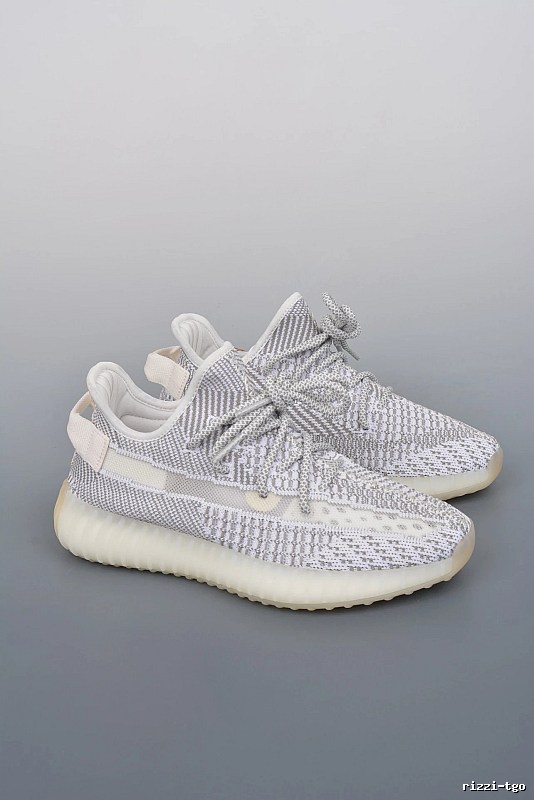 Yeezy Knit Sneakers in White and Lilac, Finished with Textured Knit Upper