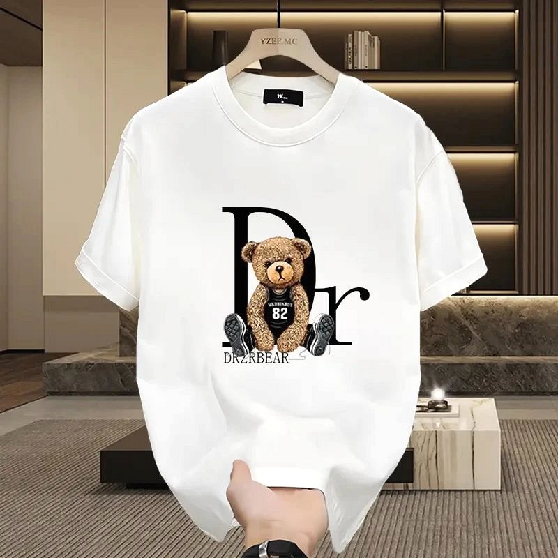 Dior Bear Graphic White T-Shirt Review: A $5.67 Tee Measured Against Two Cotton Benchmarks