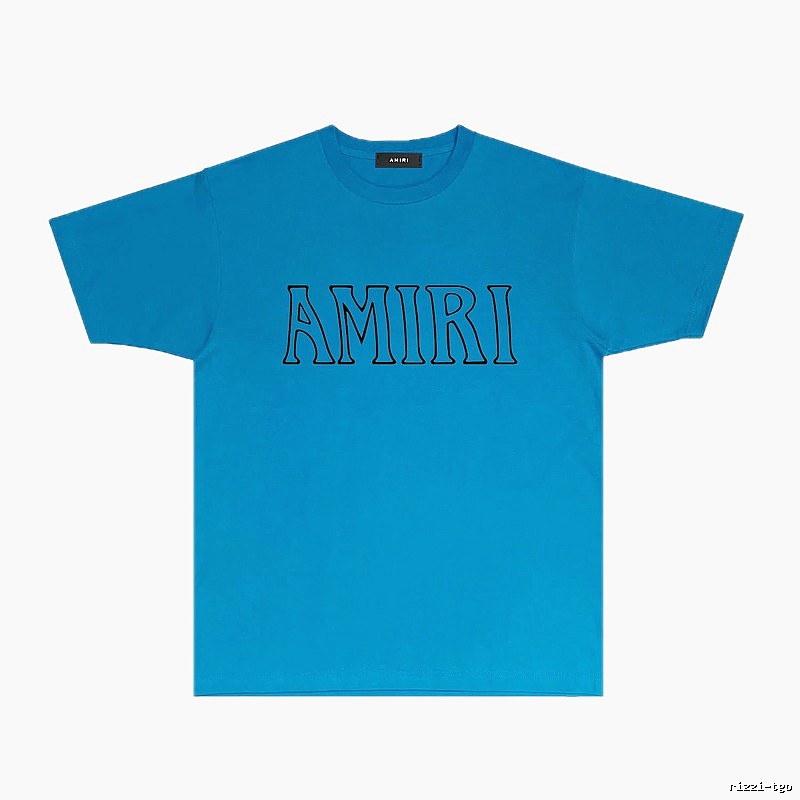 AMIRI minimalist blue T-shirt