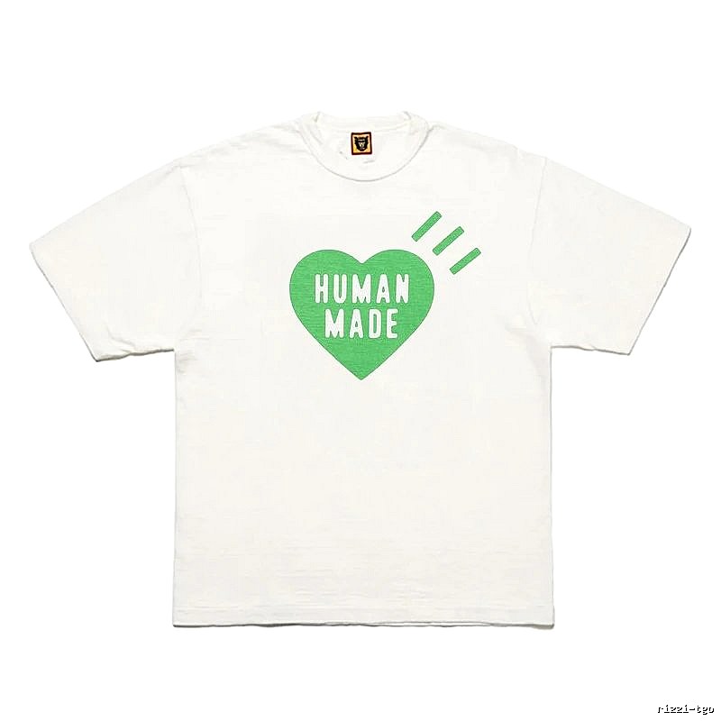 Human Made Logo Detail Heart logo T-shirt Black Green Human with Relaxed Feel