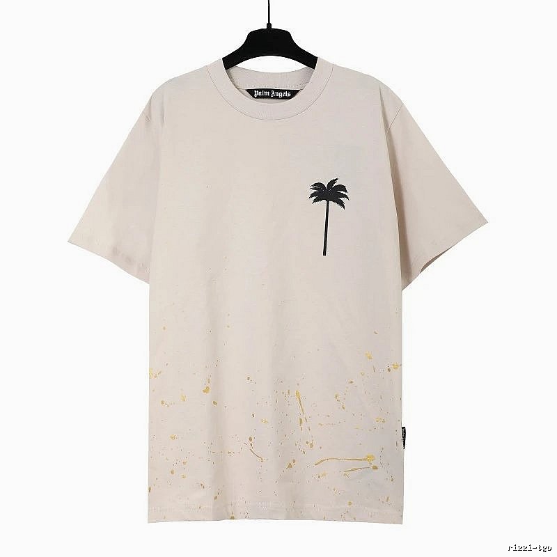 Palm Angels Resort Logo T-shirt White Palm Tree with Premium Look